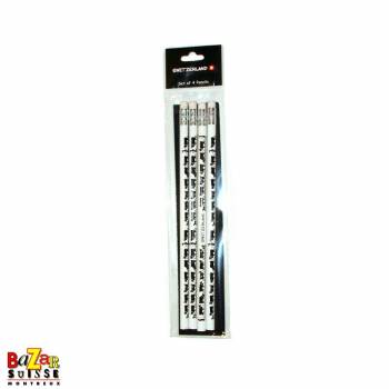 Set of 4 pencils - Swiss cross