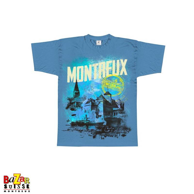 T-shirt Montreux - Switzerland - Blanc