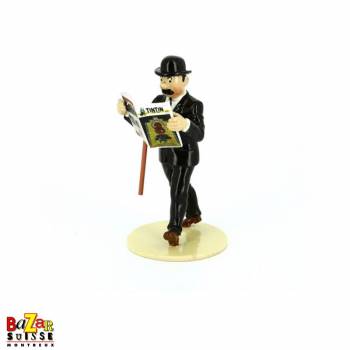 Figurine Dupont lit Tintin