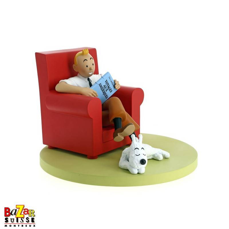 Tintin red armchair figurine