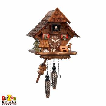 Quartz cuckoo-clock - fawn/pine tree