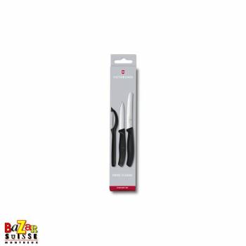 Swiss Classic Paring Knife Set with Peeler, 3 Pieces - Victorinox