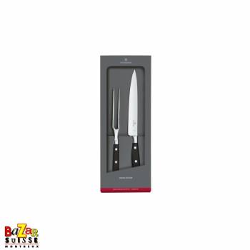 Service avec couteau à découper et fourchette à viande et rôti - Victorinox