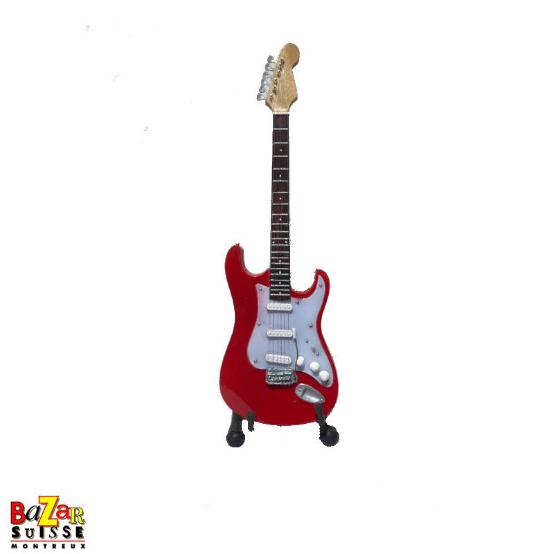 Mark Knopfler - wooden mini-guitar