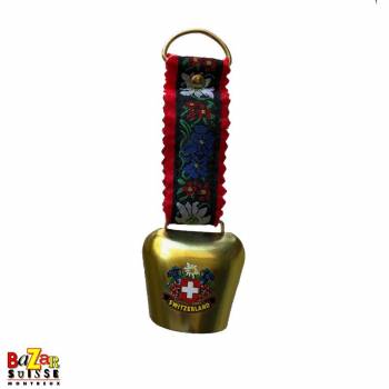 Bell with flowers and tissue strap