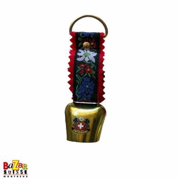 Bell with flowers and tissue strap