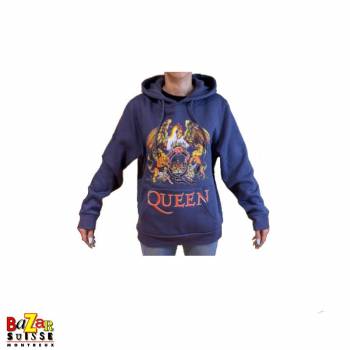 Pull à capuche Queen Crest navy