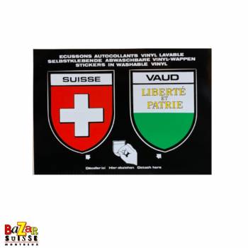 Switzerland and canton of Vaud badges stickers
