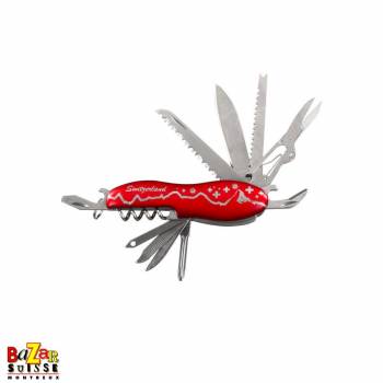 Multifunction pocket knife - red panorama