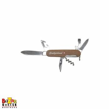 Wood multifunction pocket knife