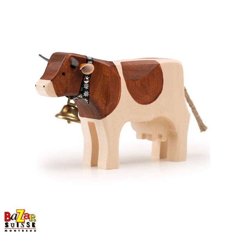 Brown wooden cow - medium Brown wooden cow - medium