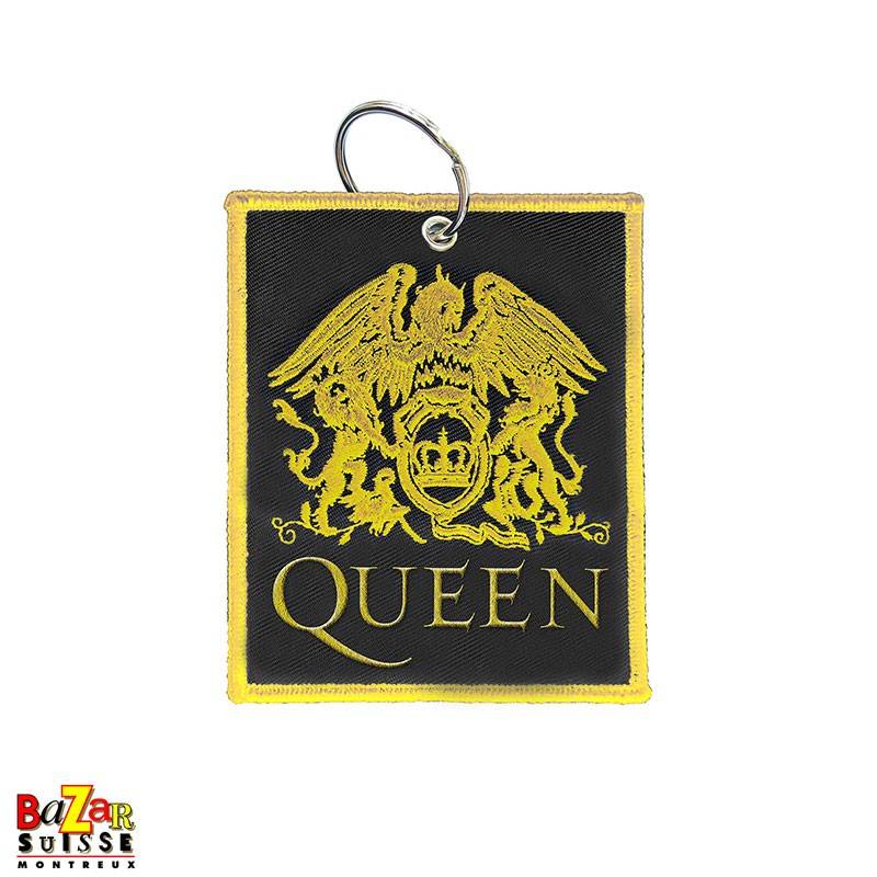 Queen Crest double sided patch keychain