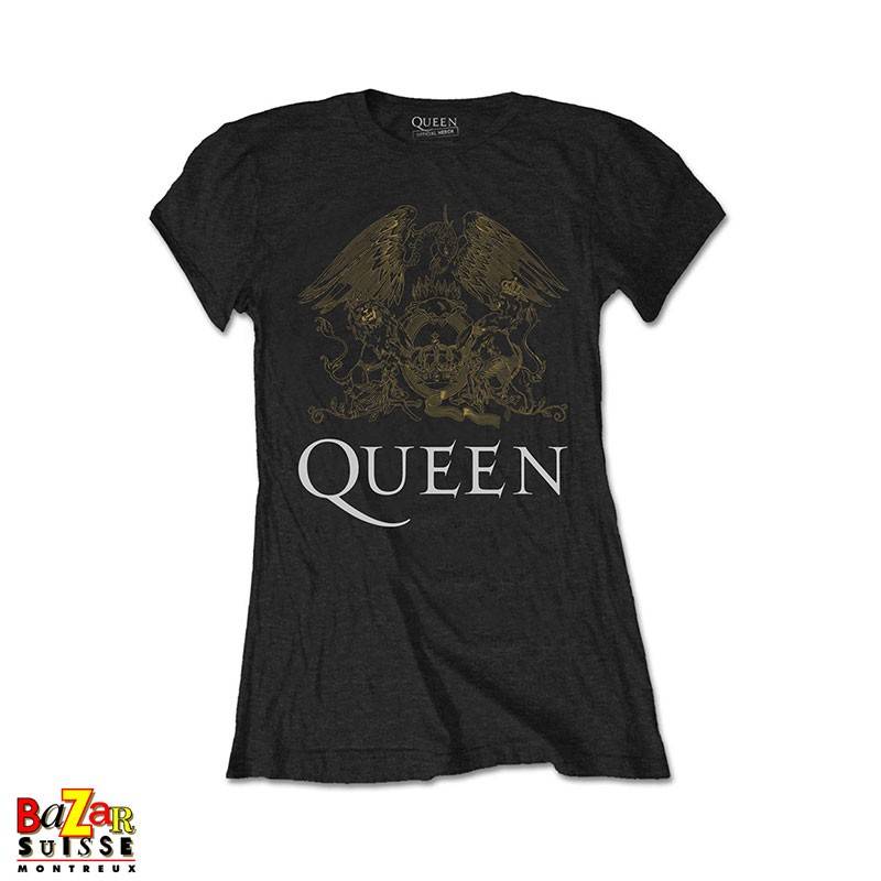 T-shirt femme Queen Crest gold