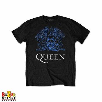 T-shirt Queen Crest bleu