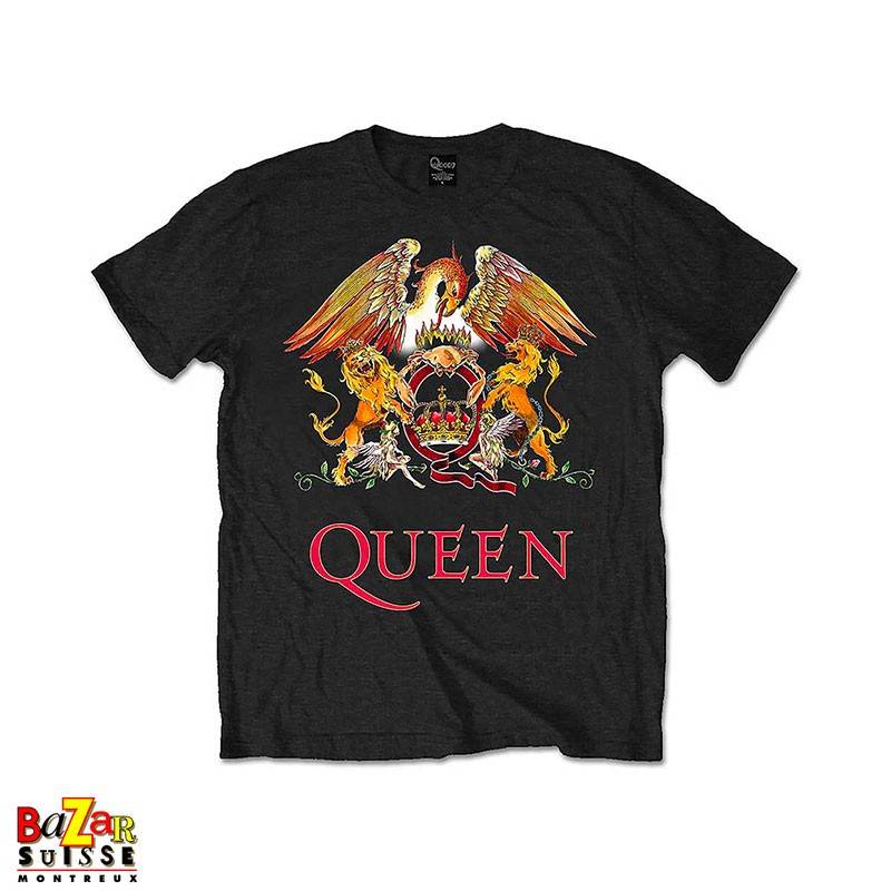 T-shirt Queen Crest noir