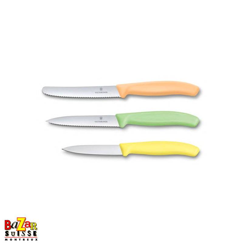 Trend colors Swiss Classic Paring Knife Set, 3 Pieces - Victorinox