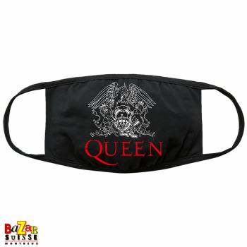 Queen Crest mask logo white