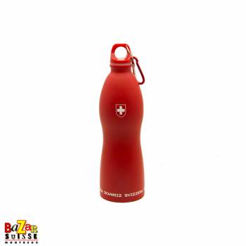 Red matt Swiss cross bottle