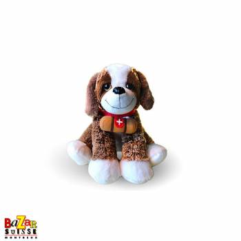 Peluche St-Bernard assis