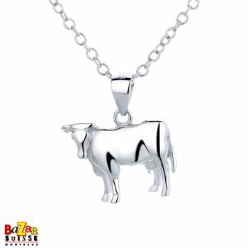 Cow pendant - White Alpina