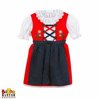 Typical Swiss folk dress -...