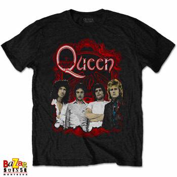 T-shirt Queen Crest red