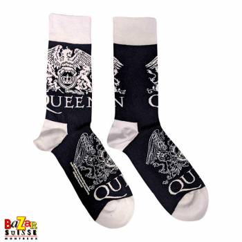 Queen socks - Crest white