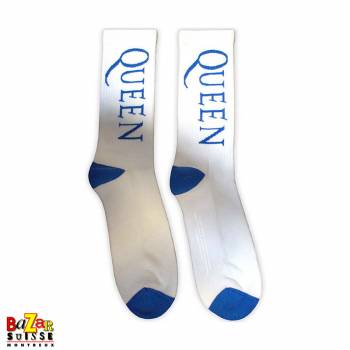 Queen socks - white