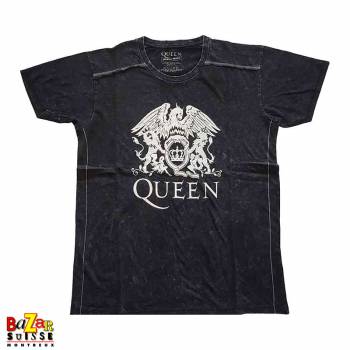T-shirt Queen Crest wash...
