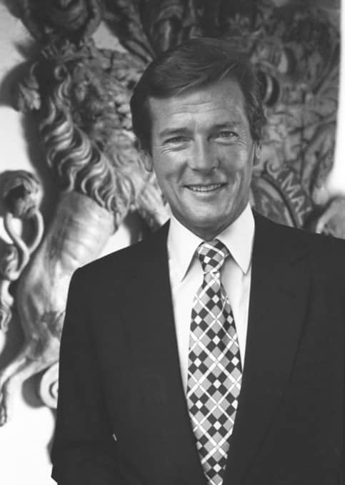 Portrait of Roger Moore in 1973