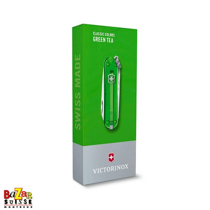 Classic SD transparent - Green tea - couteau suisse Victorinox