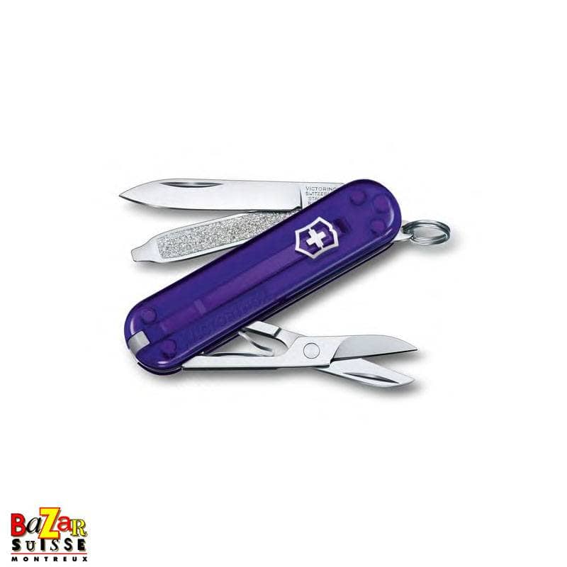 Classic SD transparent - Persian indigo - couteau suisse Victorinox