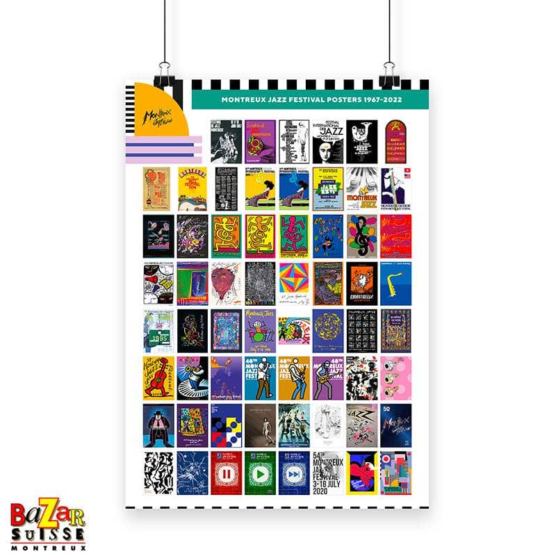 Poster Montreux Jazz Festival 1967-2022