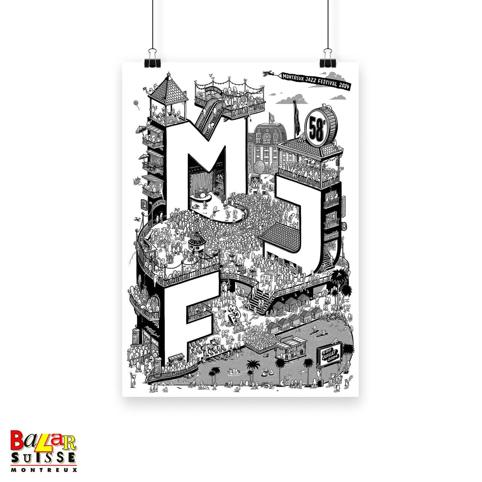 Poster officiel du Montreux Jazz Festival 2024