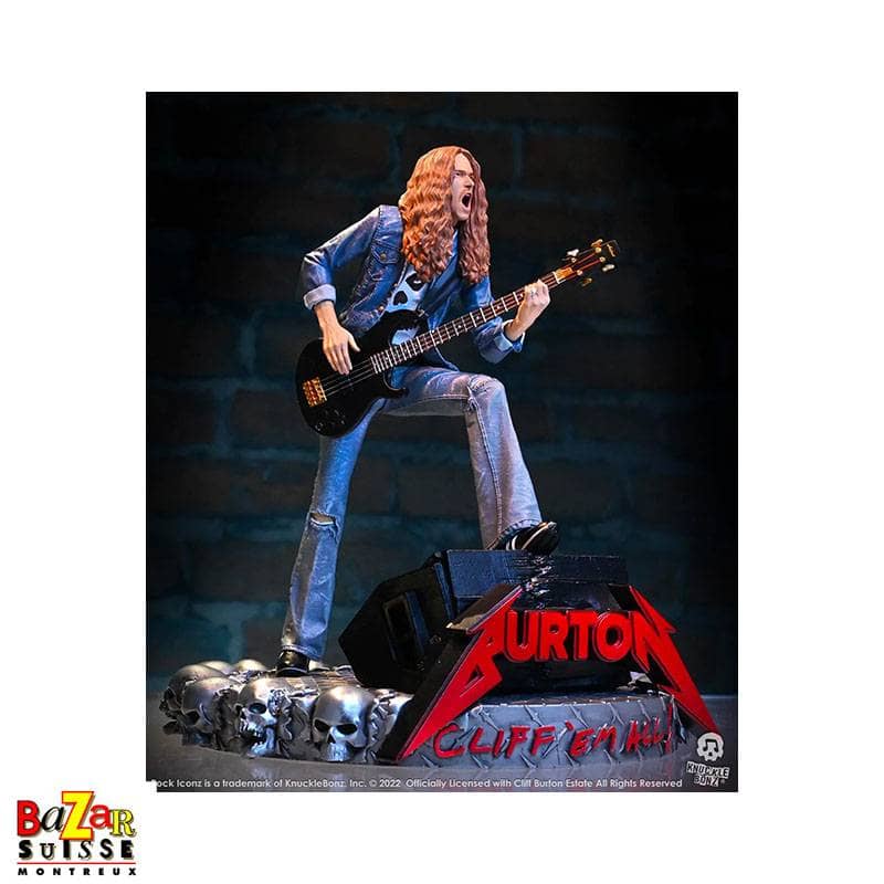 Cliff Burton - Rock Iconz-Figur von Knucklebonz