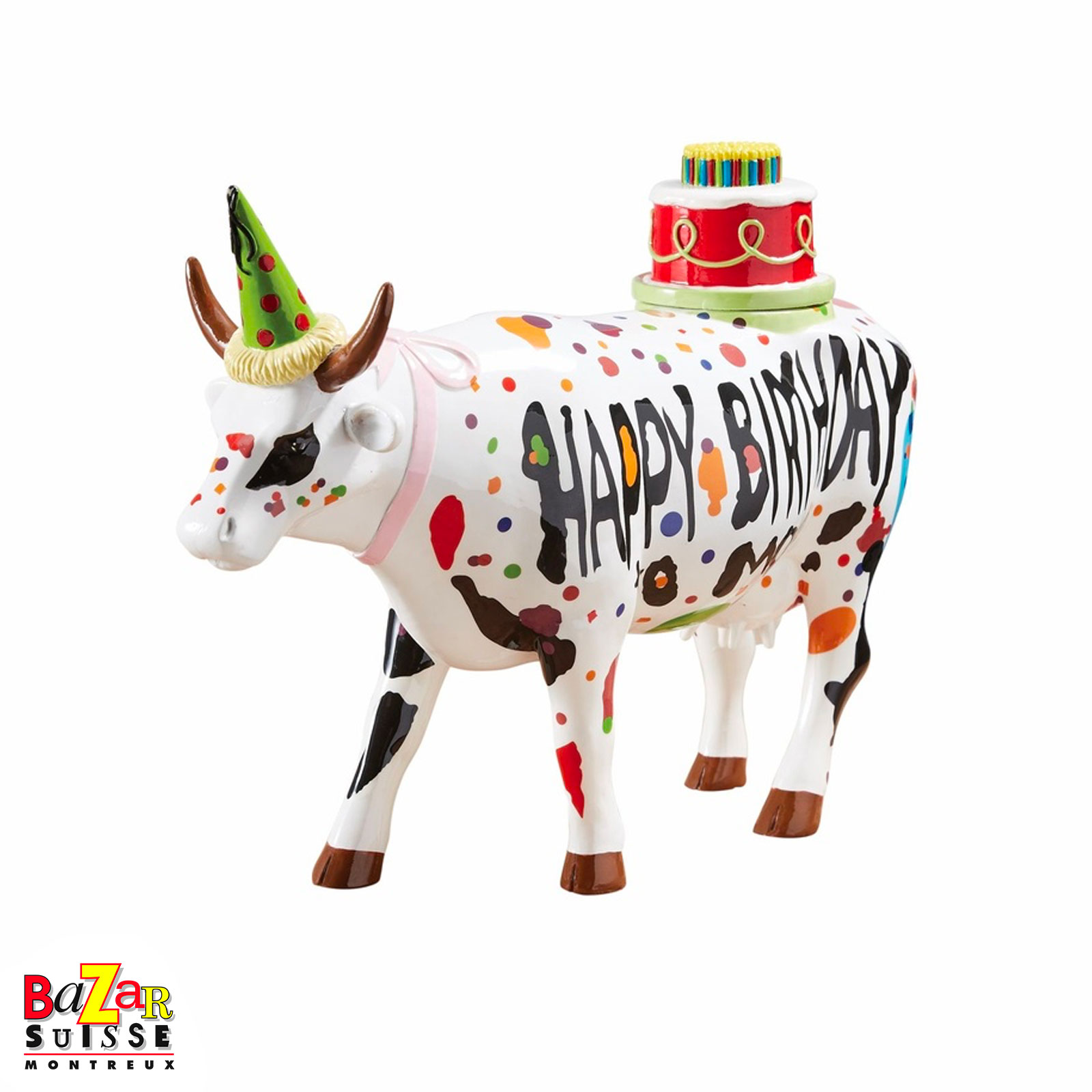 Happy Birthday to Moo cow figurine - CowParade