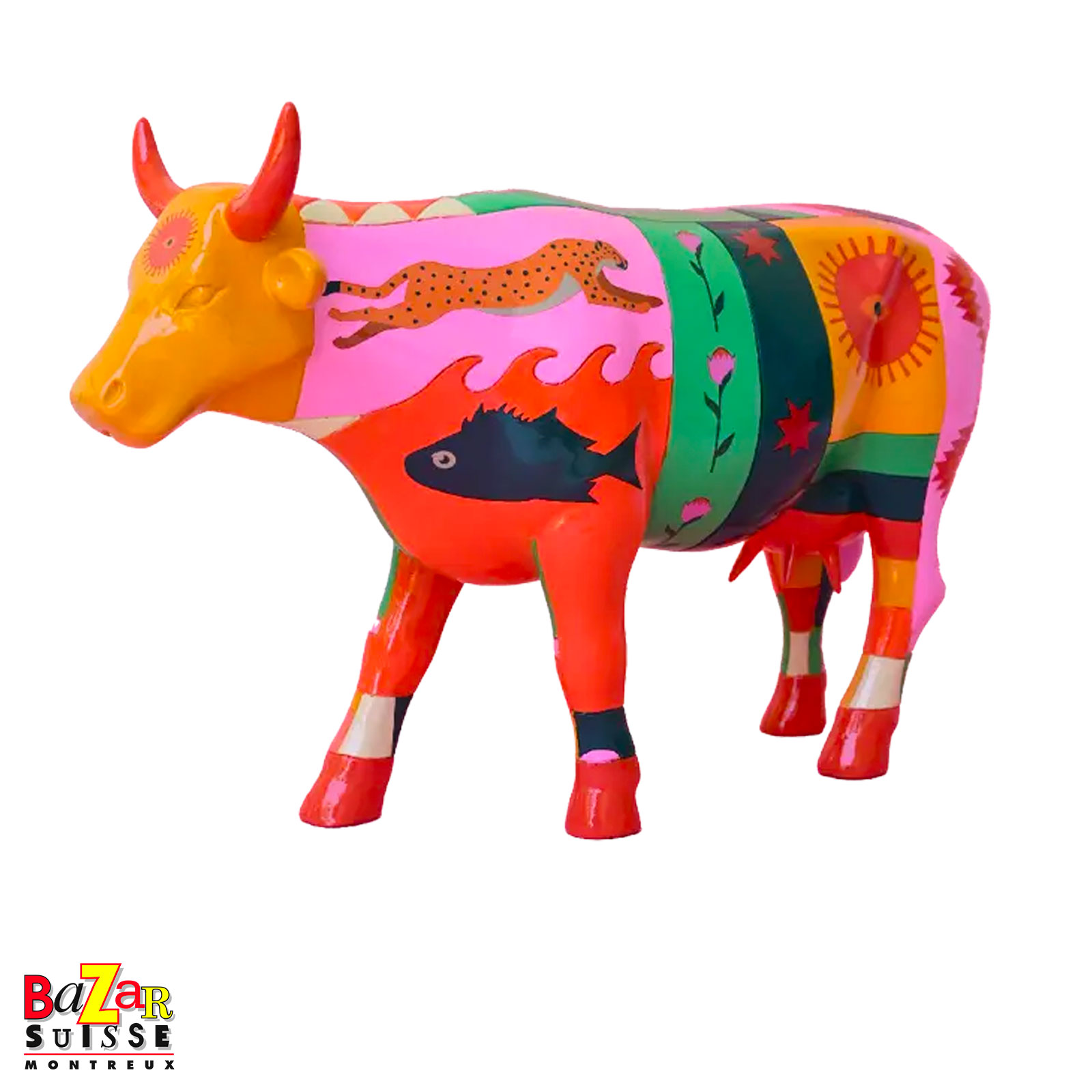 CowParade South Africow cow figurine - Signature