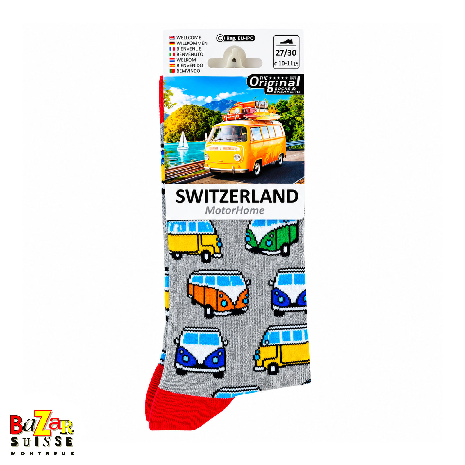 Children’s socks - Multicoloured buses