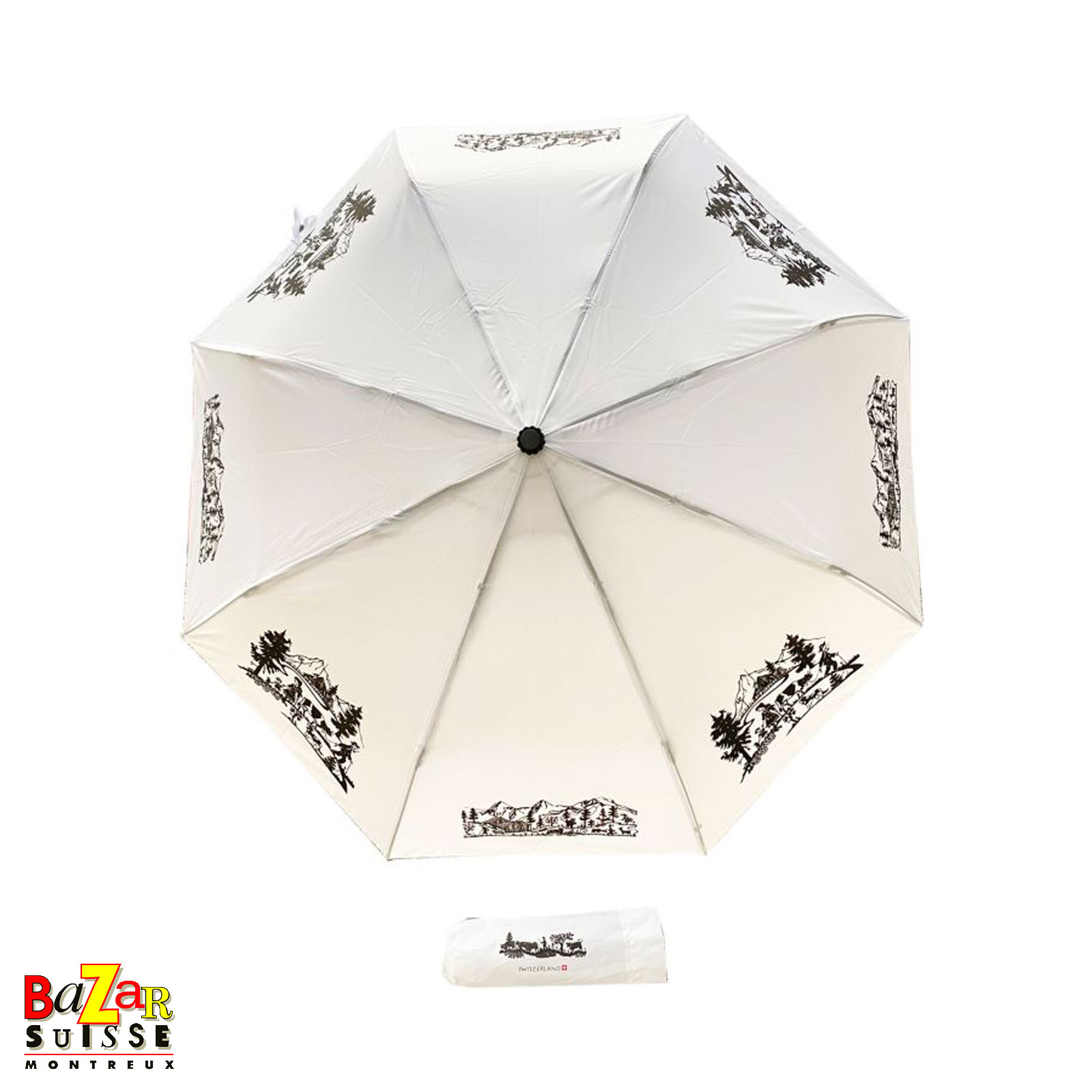 Parapluie blanc - Motifs Poya