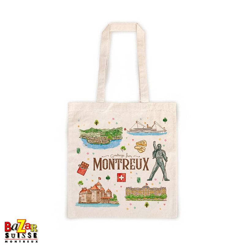 Tote bag – motifs de Montreux