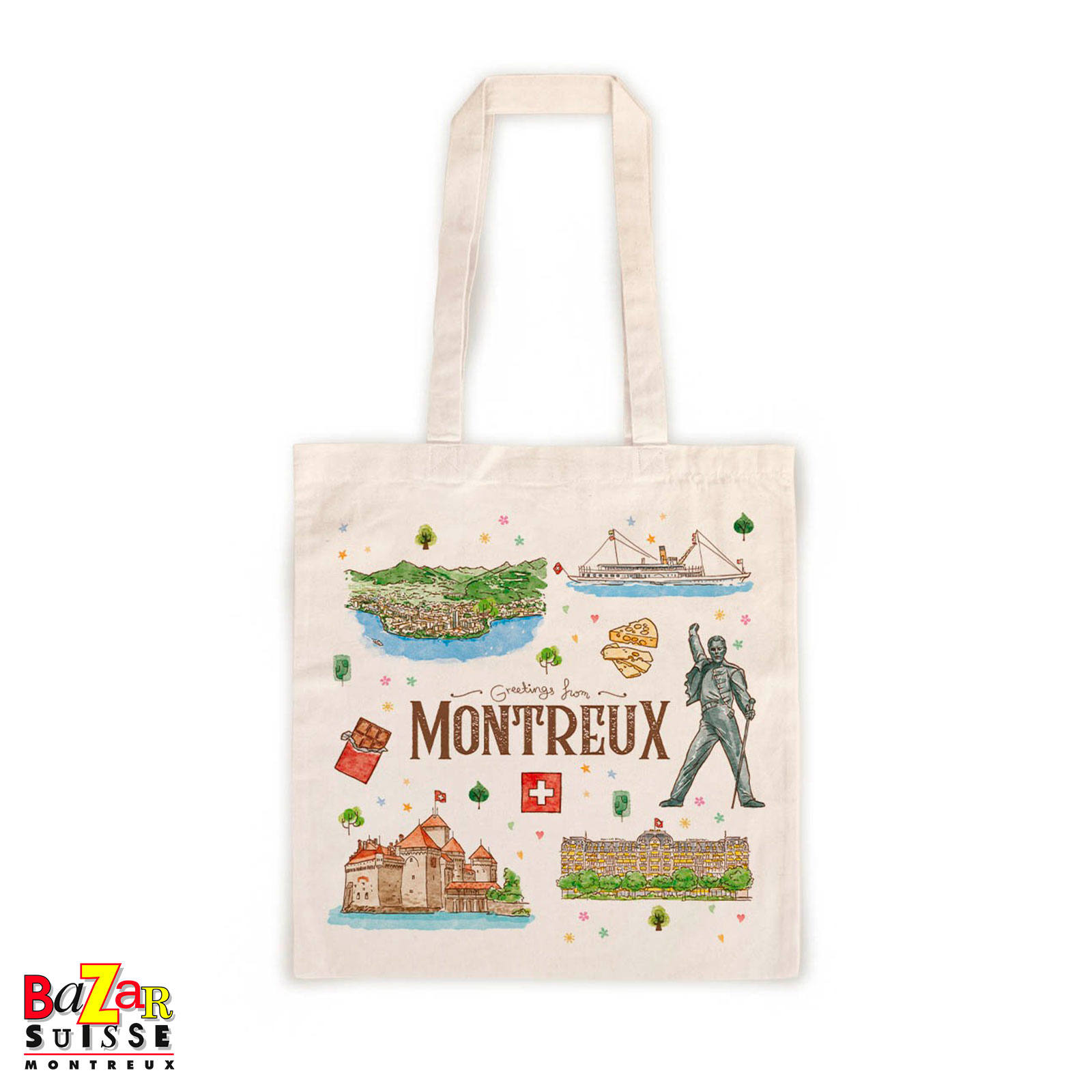 Tote bag - illustrations de Montreux