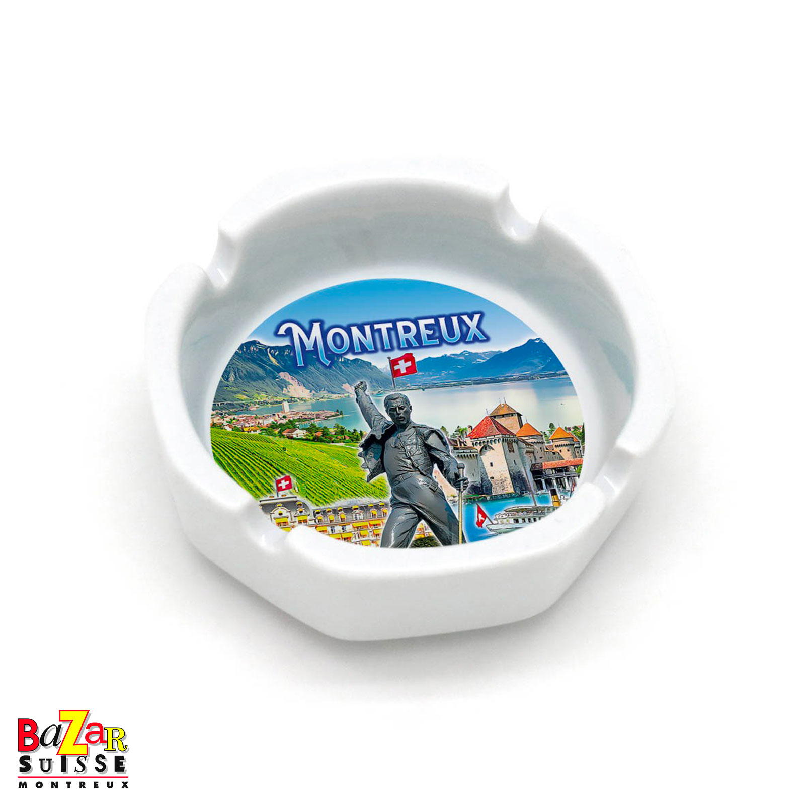 Cendrier Montreux - panorama, 8 cm