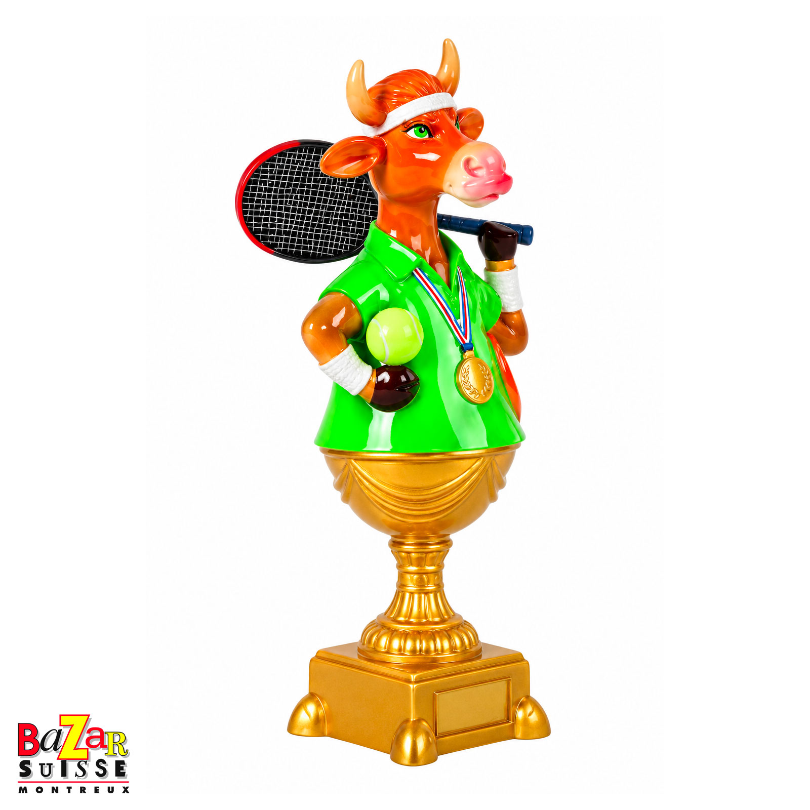 Match point cow figurine - Art in the City - 20 cm