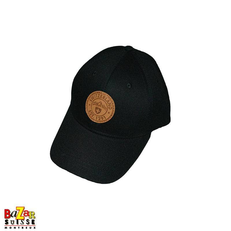 Black Cap with Switzerland Patch