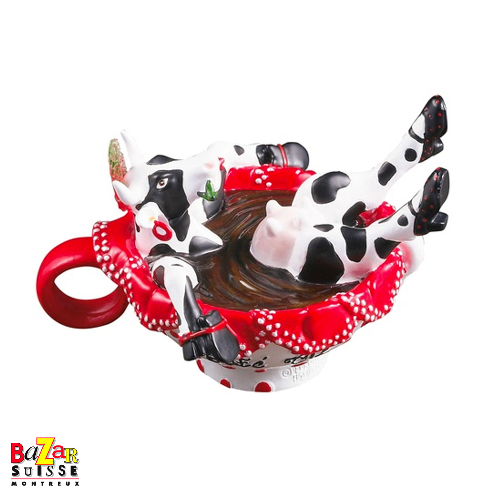 Café Ole cow figurine - CowParade - 7 x 2 x 4 cm