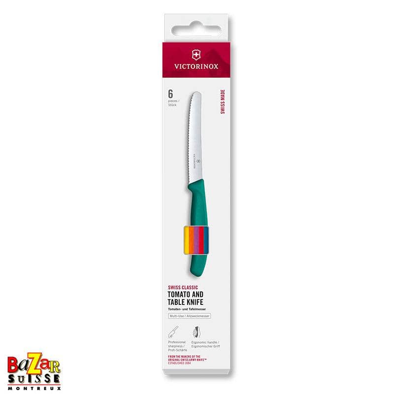 Set di coltelli da pomodoro e da tavola Swiss Classic, 6 pezzi - Victorinox