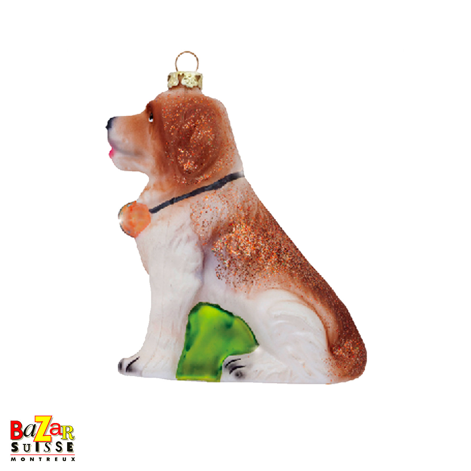 Glass Christmas ornament - St Bernard