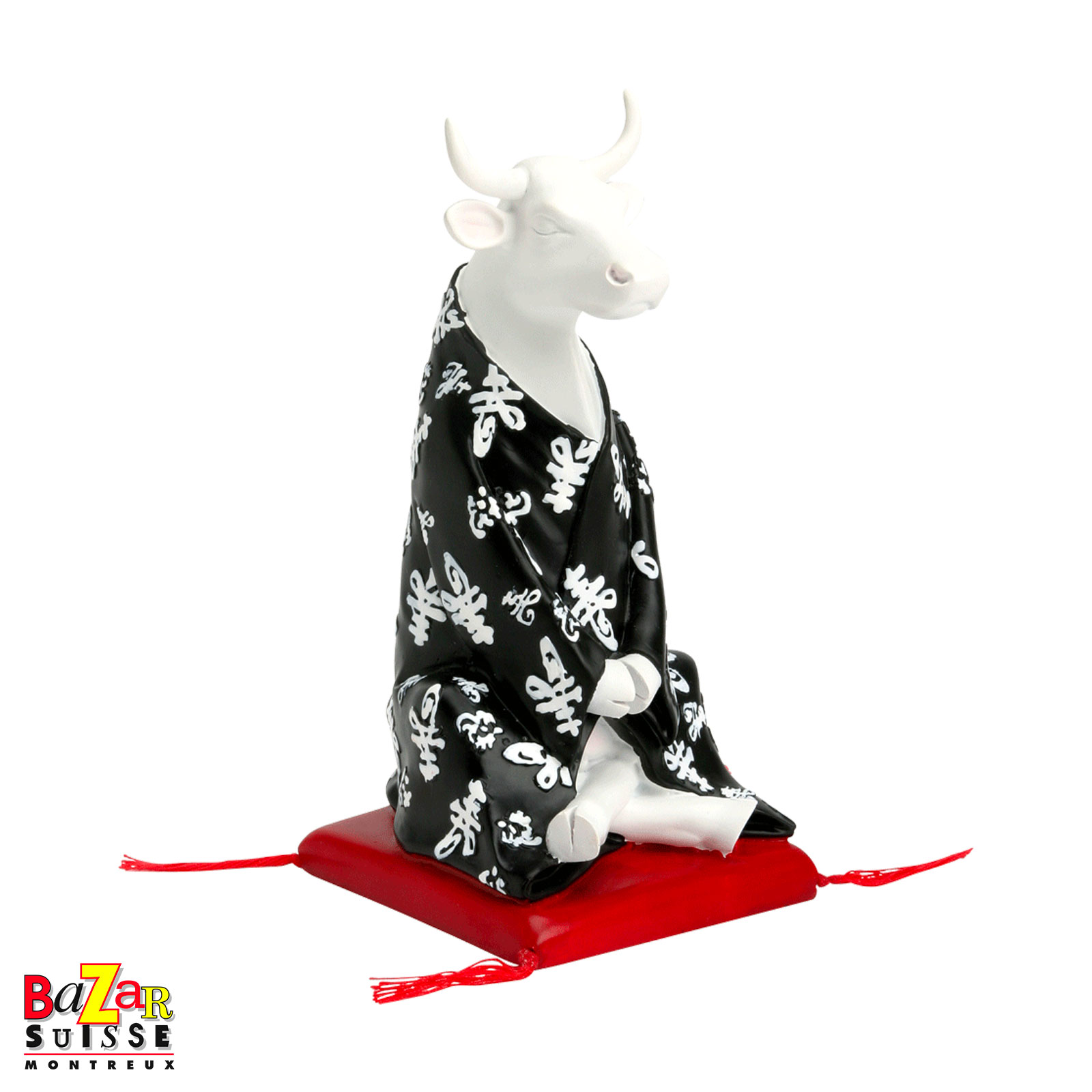Mucca Meditating - CowParade - 16 x 5 x 11 cm