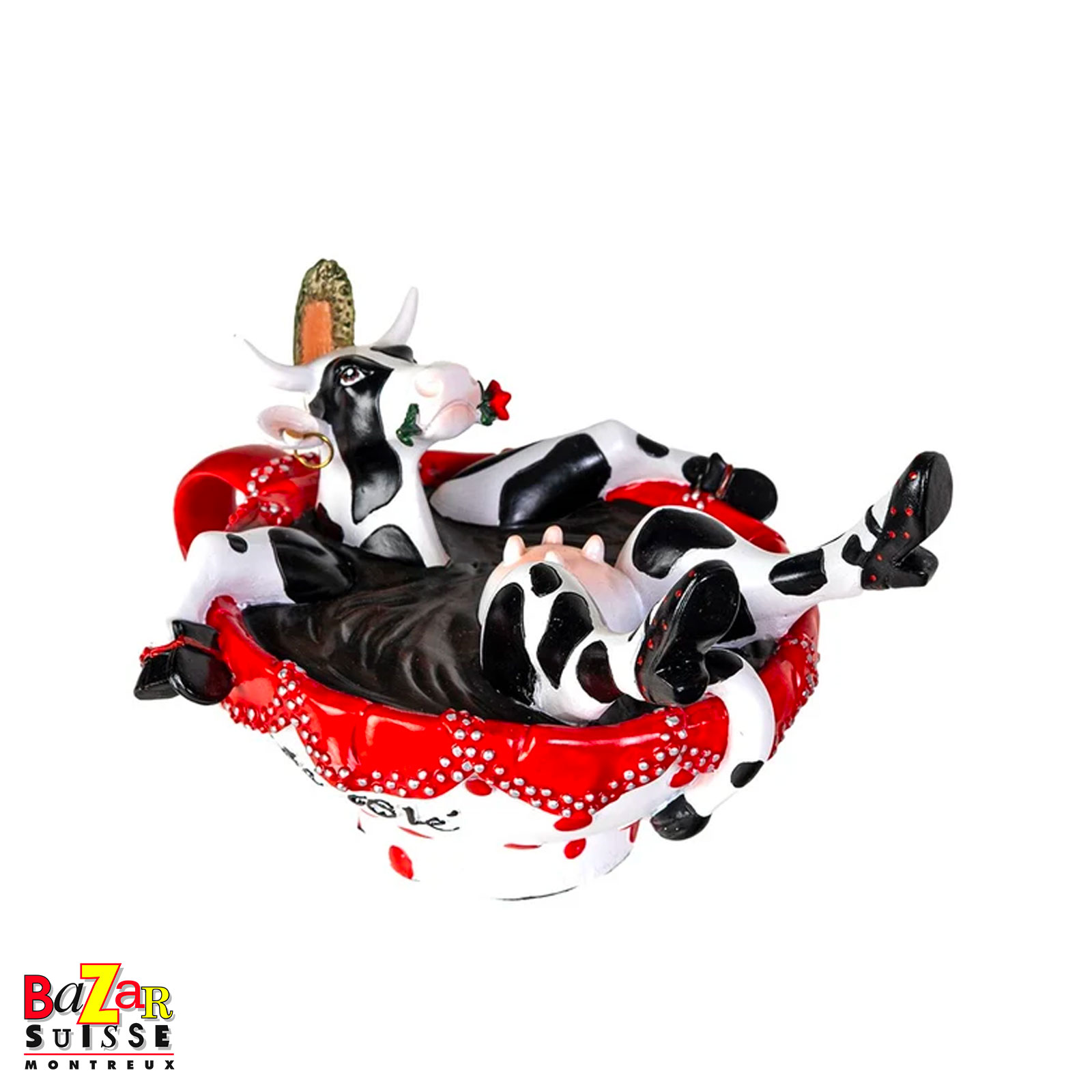 Mucca Café Ole - CowParade - 16 x 5 x 11 cm
