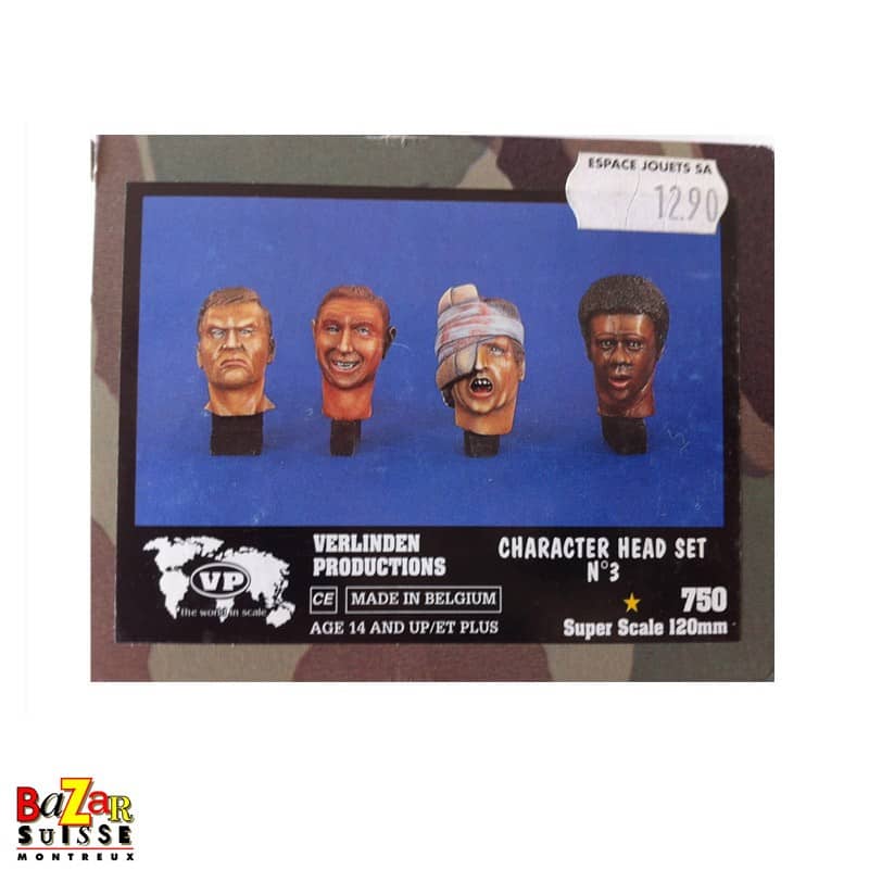 Set de têtes de personnages n° 3 – figurine Verlinden